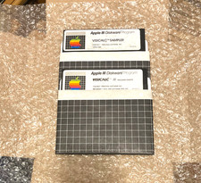 Apple III  Apple 3 Computer VisiCalc Software Disks Diskettes + Manuals Vintage