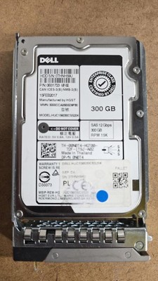 0N0T4 Dell 300GB 15K SAS 12Gb/s SFF HDD HUC156030CSS204 00N0T4 with Caddy