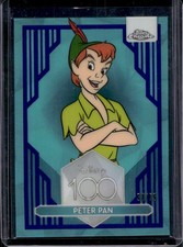 2023 Topps Chrome Disney 100 Peter Pan Dark and Light Blue Refractor #/75