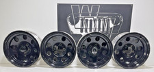 Set Of 4 Painted Black Baja 15x8 5x4.5 Aluminum Wheels Are172 -19mm Offset