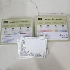Lot Of Stampin' Up Watercolor Wonder Watercolor Crayons And Paper