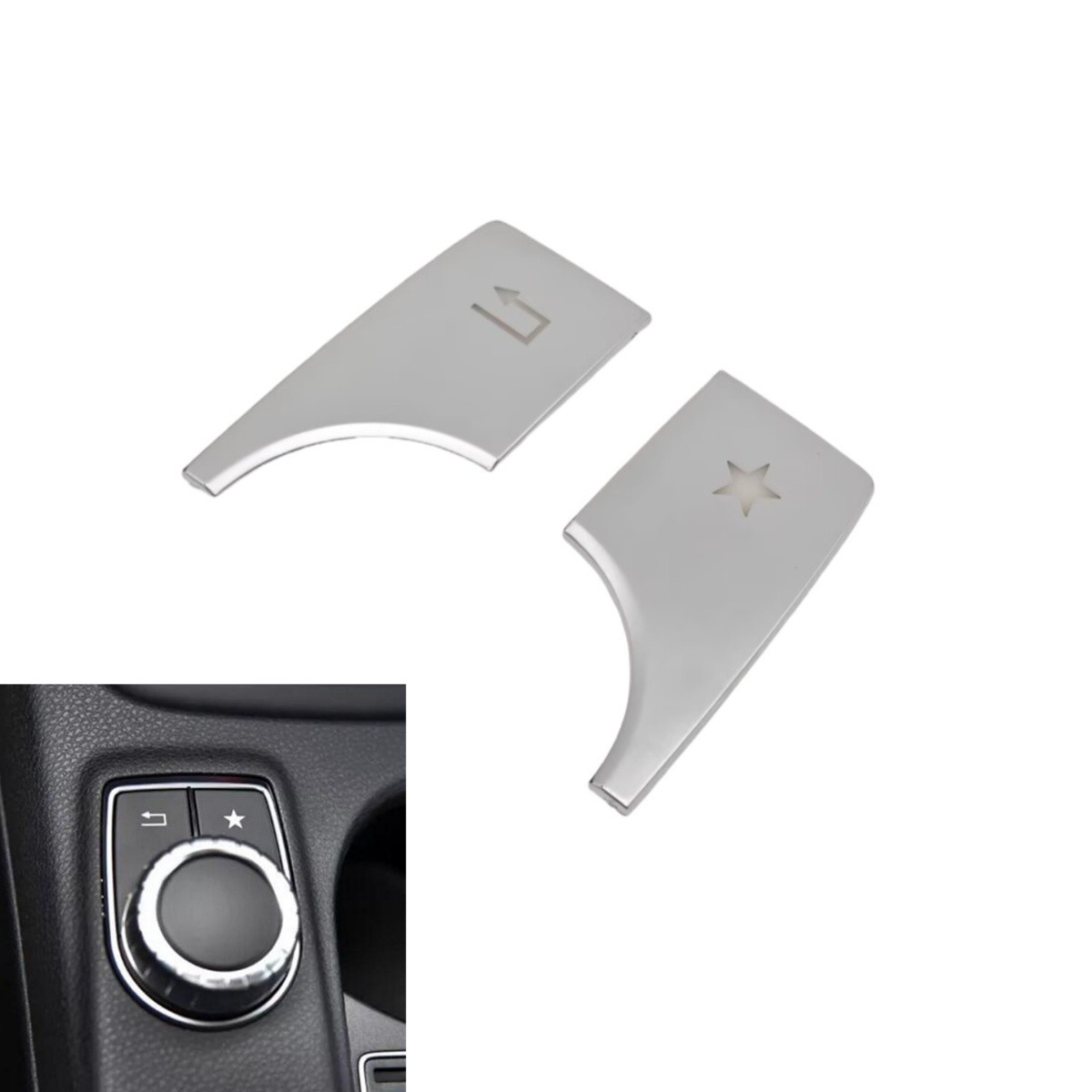 For Mercedes-Benz A B GLA CLA W176 W246 C117 X156 Multimedia Button Cover Trim