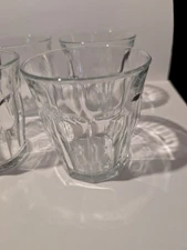 Duralex Le Picardie 3.5" Tall Old Fashioned Glasses Set (4) 8-3/8 Ounces France 