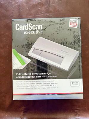 CardScan Executive Desktop Card Scanner Full Featured Management Software Save 