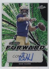 2022 Leaf Flash Forward Green Metalized Sparkles 6/7 Sam Huard #SH1 Auto 1p5