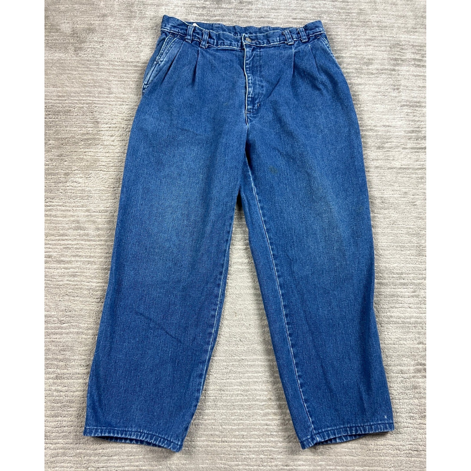 S 34x29 Blue Relaxed Tapered Made In Usa