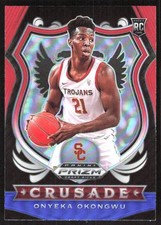 9296F 2020 Prizm Draft Picks Collegiate #85 Onyeka Okongwu Red White and Blue