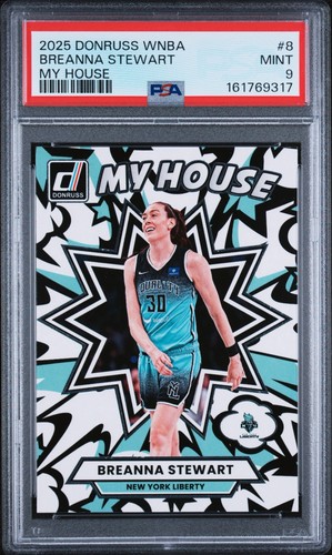 2025 Donruss WNBA Breanna Stewart My House PSA 9 POP 2 (NONE HIGHER) NY Liberty