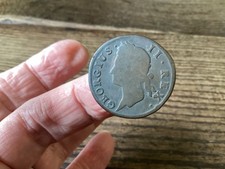 1742 Hibernian Halfpenny - George II British Copper Coin (7052)