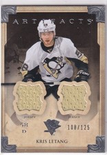 13/14 UD ARTIFACTS KRIS LETANG DUAL GAME JERSEY /125 #47