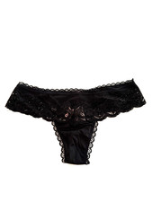 Tanga de encaje negro Victoria's Secret Body by Victoria