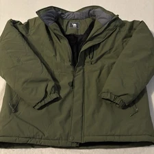 Camel Crown Men's Waterproof Hooded Jacket Green Size XL