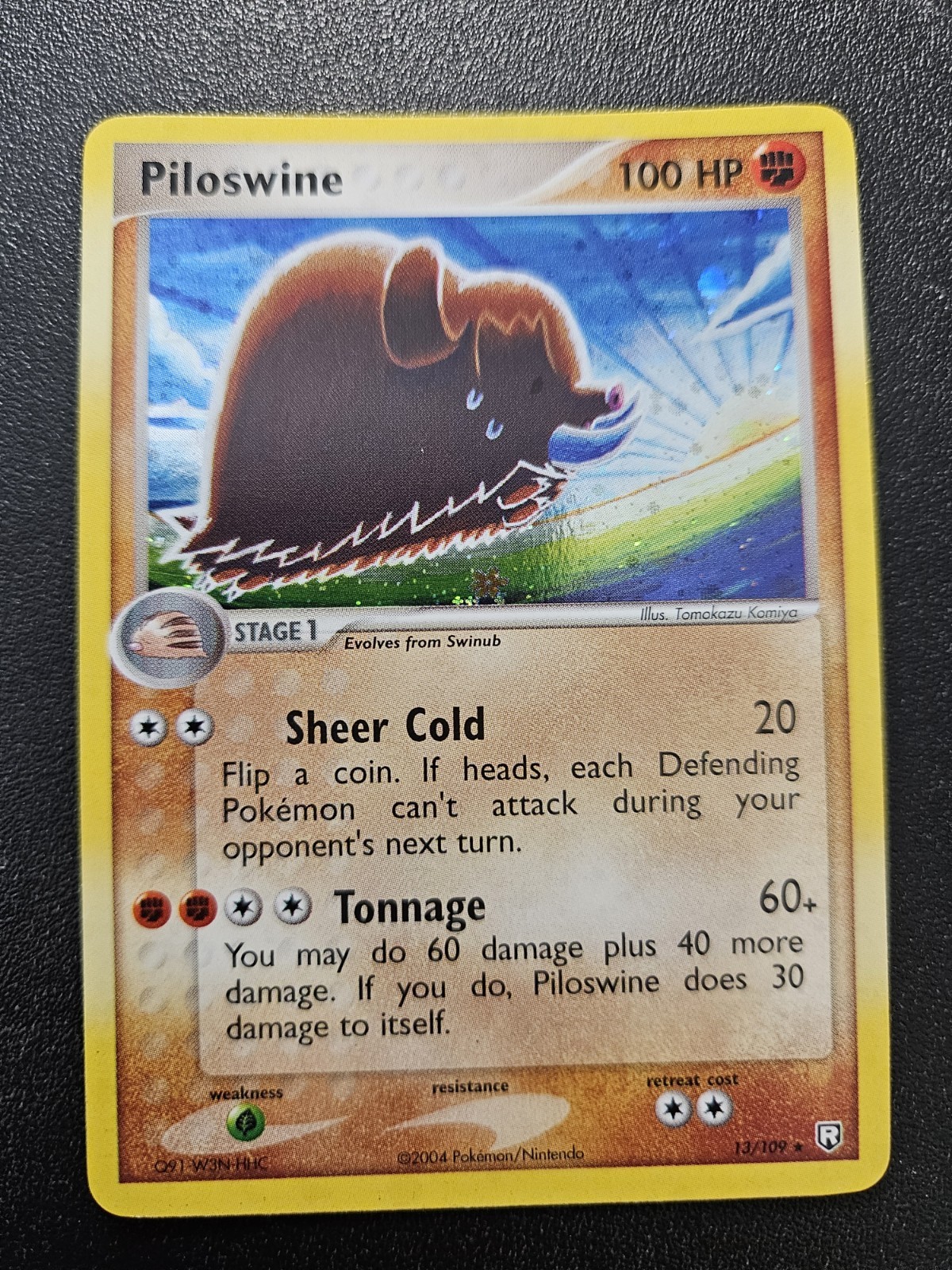 Pokemon Team Rocket Returns Piloswine Holo Rare 13/109 EXC-NEAR MINT