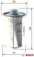 Bosch F026403787 Kraftstofffilter Kraftstoffilter