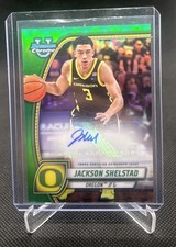 2024-25 Bowman University Chrome Prospect Autographs Jackson Shelstad Oregon /99