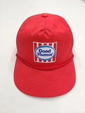 Vtg Good Humor Ice Cream Snapback Hat Cap Red Rope NWOT