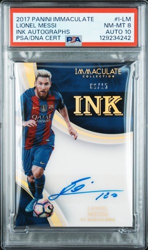 2017 Panini Immaculate Lionel Messi Ink Autographs /15
