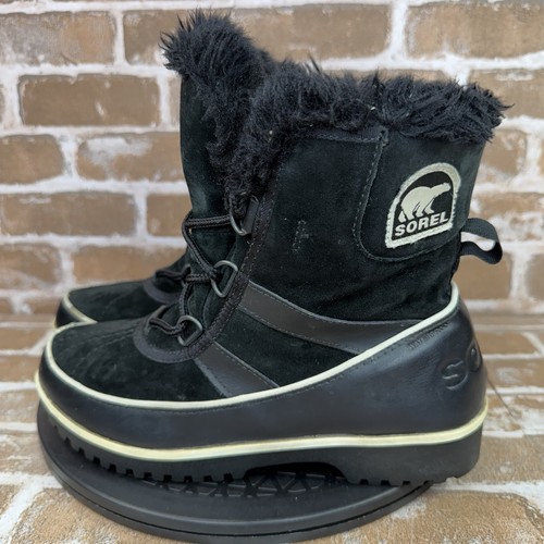 Sorel Tivoli II Black Insulated Waterproof Snow Boots NL2089-010 Women Size 8