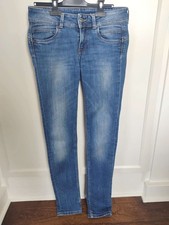 JEAN FEMME PEPE JEANS TAILLE W25 L32 BLEU CLAIR DELAVE COUPE SLIM FIT