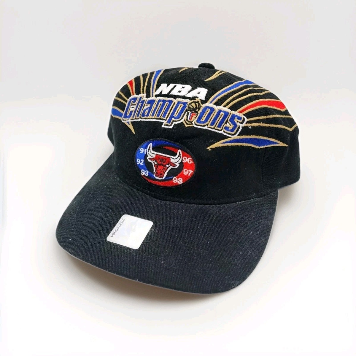 Vintage 1998 Chicago Bulls 6 Time NBA Championship Locker Room Hat