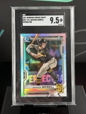 2021 Bowman Chrome 1st Refractor Jackson Merrill Rookie #BDC-119 Padres