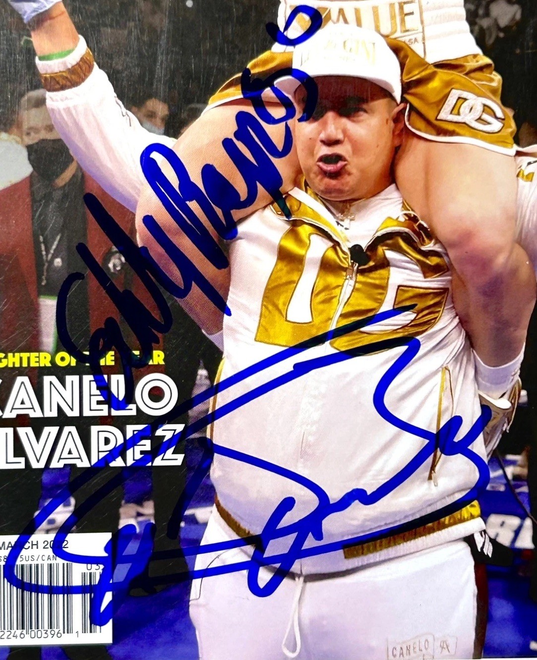 Saul Canelo Alvarez & Eddy Reynoso Signed The Ring Boxing Magazine (PSA/DNA) view 3