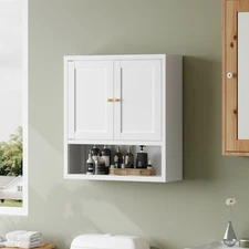 25.59" H Metal Bathroom Wall Cabinet With Shelf ,Over The Toilet Wall,Bathroom
