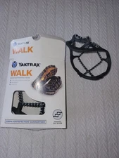 Yaktrax Walk Ultra Lightweight Ice Traction Spikeless Easy On/off New/Broken Box