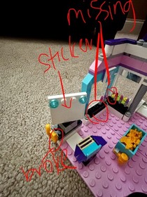 LEGO Friends 3187 Butterfly Beauty Shop 95% Complete w/ Instructions, 2 Dolls