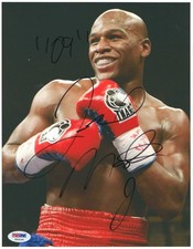 FLOYD MAYWEATHER JR SIGNED AUTOGRAPH 8x10 PHOTO - THE MONEY TEAM, PRETTY BOY PSA