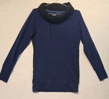 Calvin Klein Performance Women's Navy Cowl Neck Pullover Hoodie Size Medium