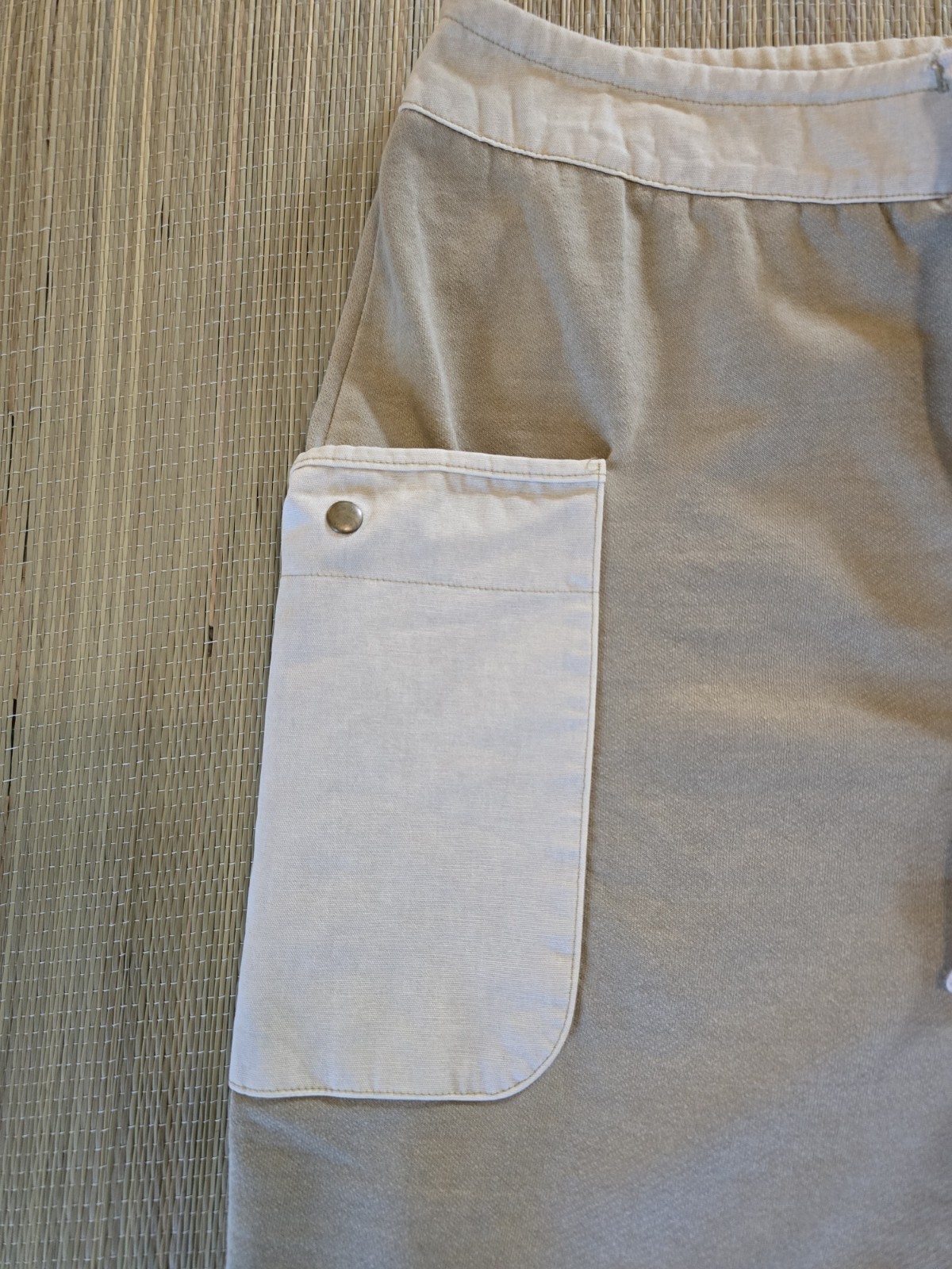 Universal Thread Button Fly Knit Cargo Pants Sage… - image 4