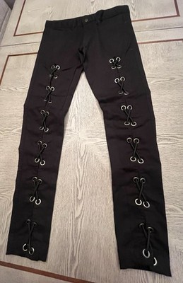 Andrew Christian Size ''30'' F.A.G.Sexy  Lace -Up Black Jeans