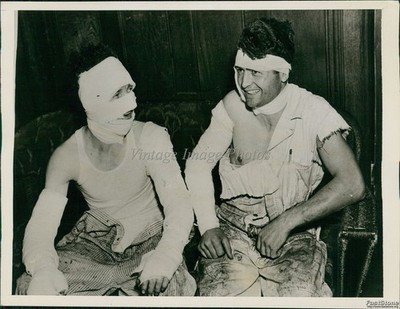 1937 Photo Eugene Blose Floyd Gregory Burned In L.A Plant Explosion Tragedy 6X8