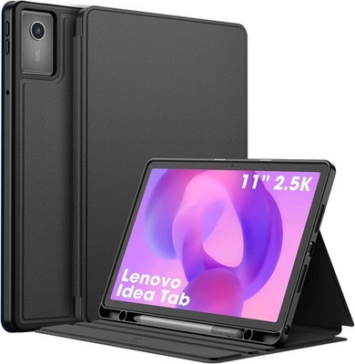 Case for Lenovo Idea Tab 11 Inch 2025, Multi-Angle Smart Stand Cover, Black