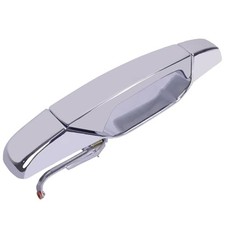 Exterior Chrome Door Handle Rear Left Driver Side, Replacement for 2007-2013