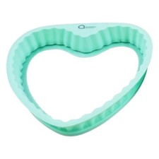 Herz Kuchenform 20 cm – Silikon Backform mit Glasboden, Valentinstag