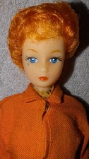 Vintage 10.5" Tall Orange Hair Twist Waist Fashion Doll Barbie Clone Orig Swimst