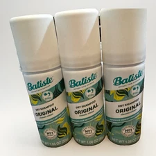 3x Batiste Original Dry Shampoo Clean &  Fresh 1.06 oz Travel Size