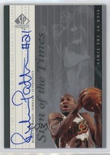 1999-00 SP Authentic Sign of the Times Ruben Patterson #RP Auto 1oa6
