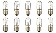 CEC Industries #3T4/120V Bulbs, 120 V, 3 W, E12 Base, T-4 shape (Box of 10)