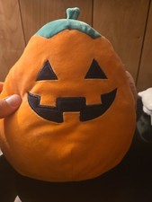 Squishmallow Halloween Plush Orange Pumpkin Jack O'Lantern 2019 Kellytoy 5"