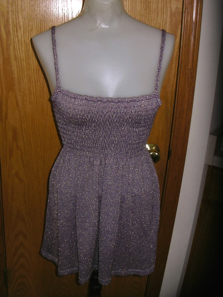 JOHNNY MARTIN-PRPL CON DORADO METÁLICO-TEJIDO-BUSTO AJUSTADO-TANQUE/CAMI-CORREAS TRENZADAS-M Foto 2 de 4