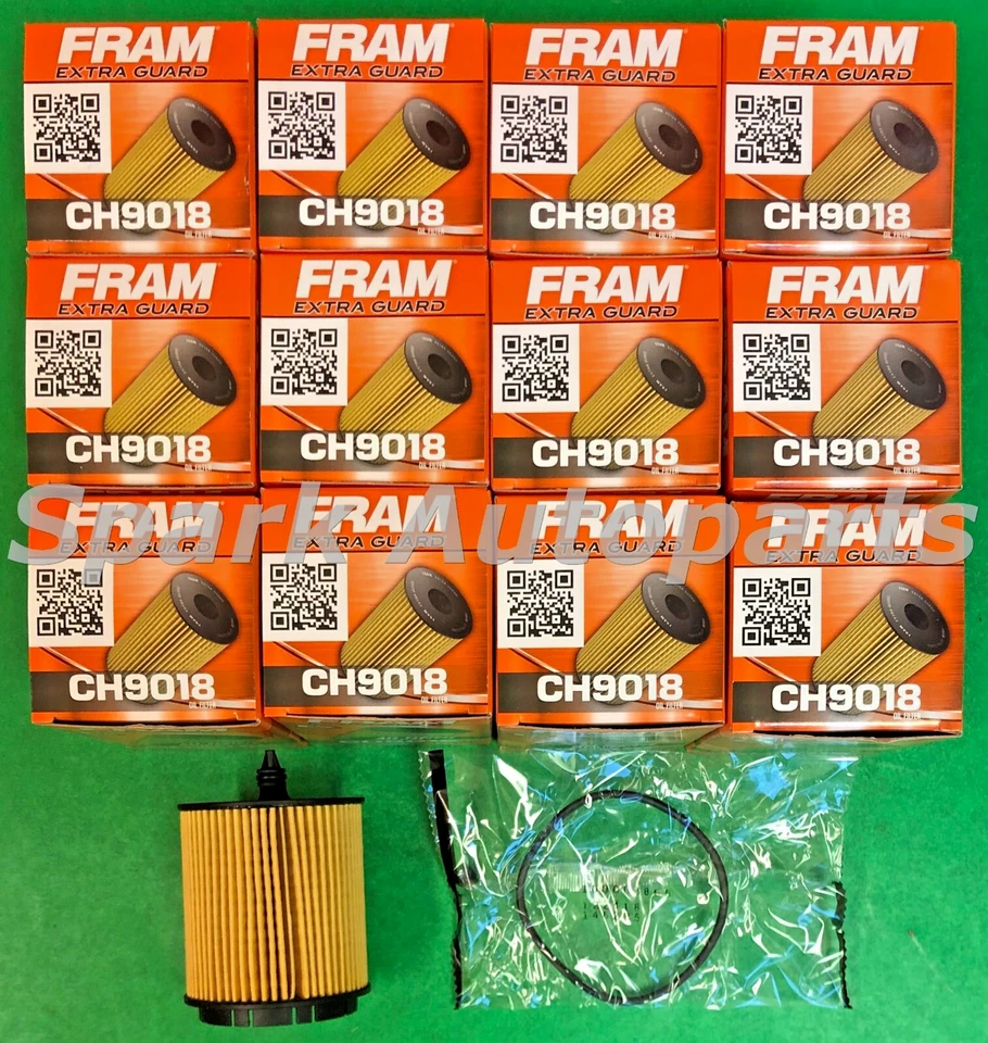 Estuche de 12 filtros de aceite de motor - protector adicional FRAM CH9018 para BUICK, CHEVROLET, GMC Foto 2 de 3
