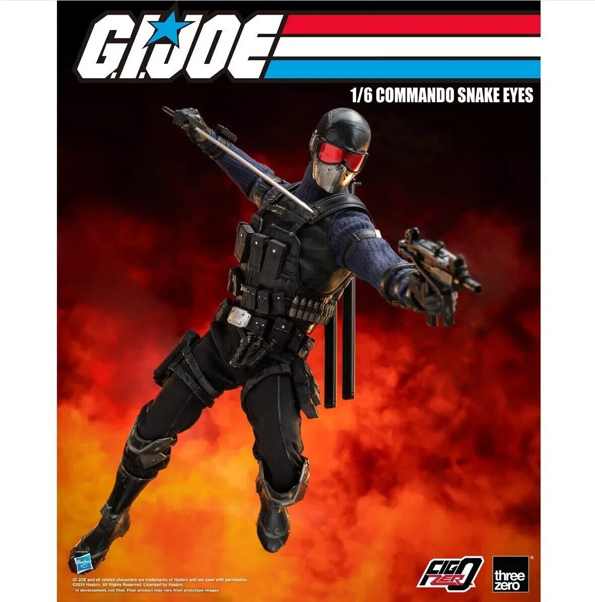 Threezero 3Z05500W0 1/6 FigZero Commando Snake Eyes G.I. Joe