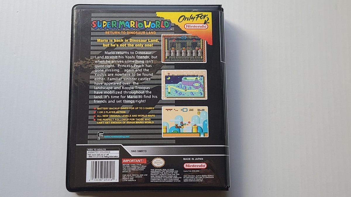 Super Mario World Return to Dinosaur Land CASE ONLY Super Nintendo SNES  Box
