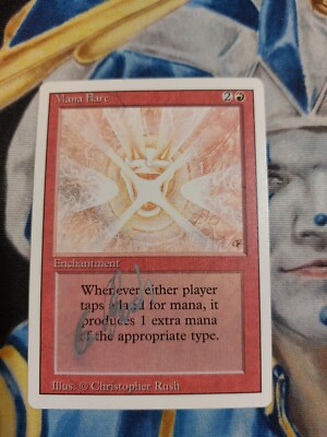 Mana Flare MTG Revised Rare Red Enchantment Damaged x1 GG3