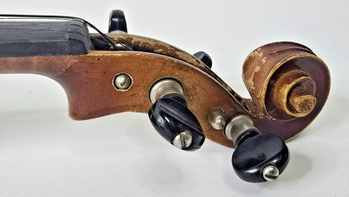 Vintage Antonius Stradivarius Copy 4/4 Violin Czecho Slovakia #104 PARTS REPAIR - Picture 11 of 21
