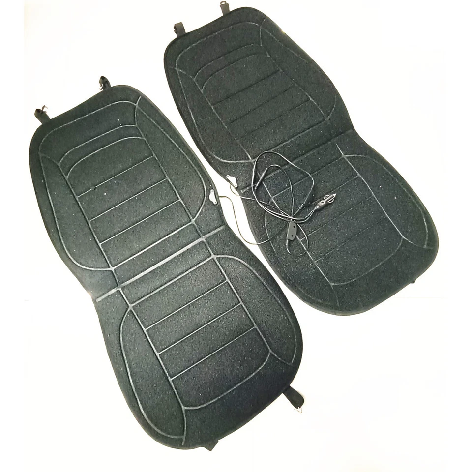 2PCS Heating Seat Cushion Cover Warmer Winter Heated Pad For Car House Office — 第 3/4 张图片