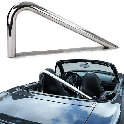 Designbügel Roadsterbügel Edelstahl poliert für Mazda MX5 Miata NA NB 89-05